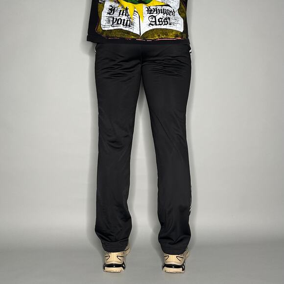 Vintage Y2K Adidas Originals Sweatpants Mens L Relaxed Black White Polyester - Picture 3 of 4